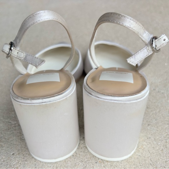 Dolce Vita Carel High Heels in True White Satin - Picture 7 of 9